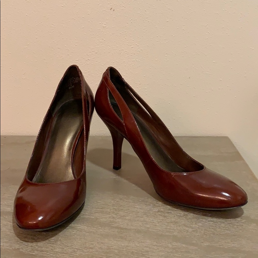 Brown Leather Nine West Heels